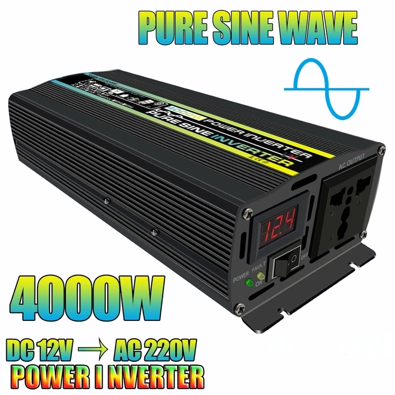 4000W Pure Sine Wave รถอินเวอร - Ac Outdoor Power บทวิจารณ์และราคา