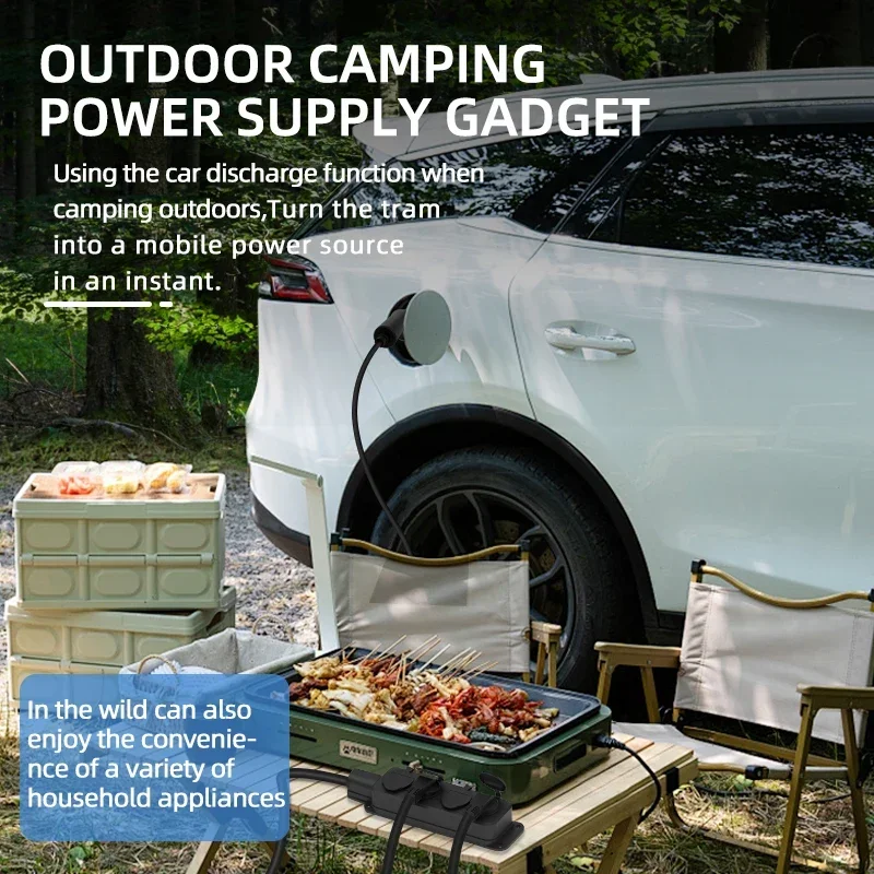แบบพกพา 16A 4KW ไฟฟ้ารถ EV Cha - Ac Outdoor Power บทวิจารณ์และราคา