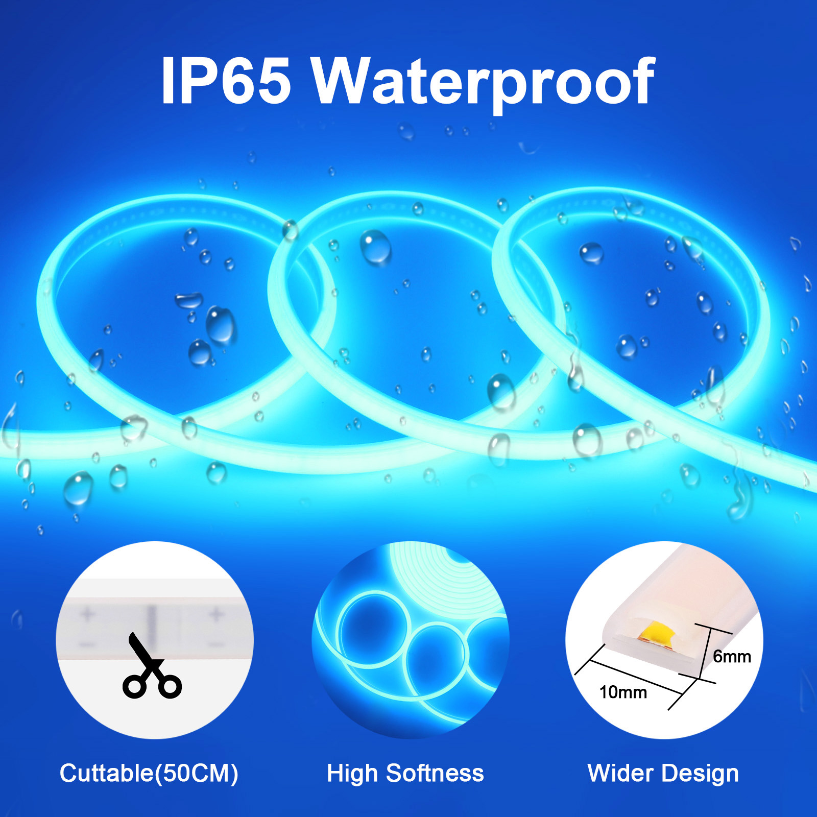 Tuya APP WiFi หรี่แสงได้ COB L - Outdoor Power Strip Weatherproof บทวิจารณ์และราคา